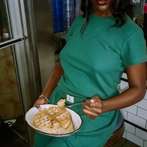 Parke Teal Waffle Knit Top